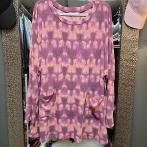 Tie dyed lightweight sweatshirt